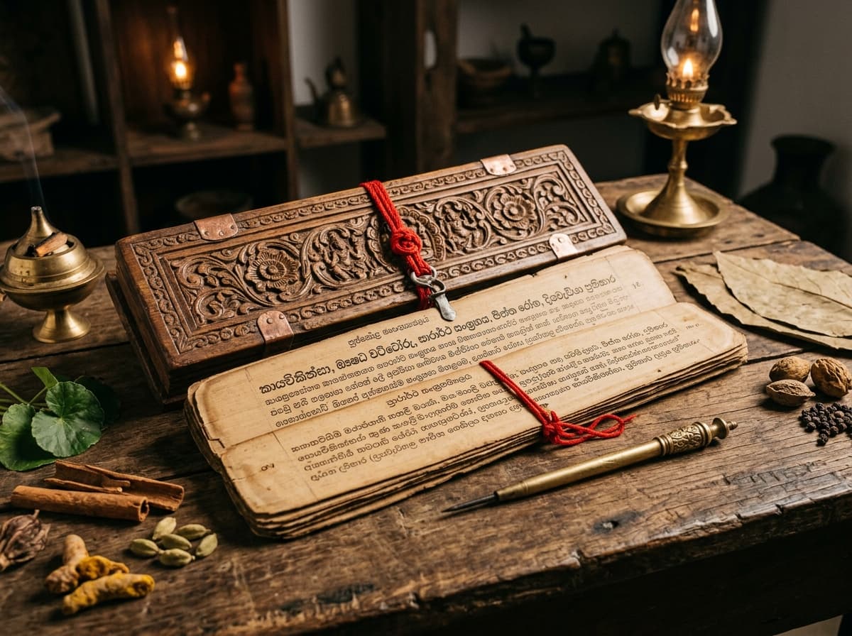 Puskola Poth (පුස්කොළ පොත්) — Medical Palm-Leaf Manuscripts